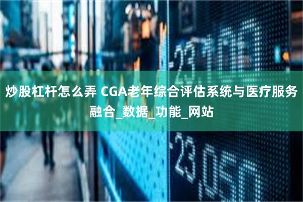 炒股杠杆怎么弄 CGA老年综合评估系统与医疗服务融合_数据_功能_网站