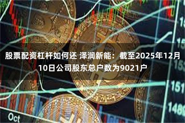 股票配资杠杆如何还 泽润新能：截至2025年12月10日公司股东总户数为9021户